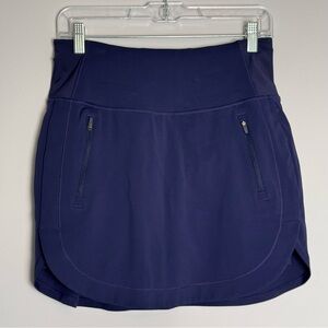 Athleta Fairway Golf Skort 16” Navy Blue Sz S